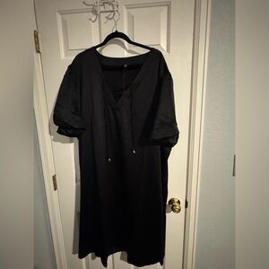 Elegant Black Midi Dress